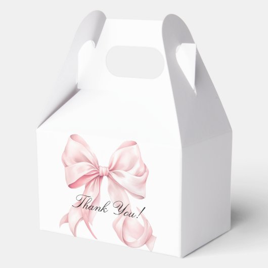 Ballotins Pink Bow Baby Shower Coquette Bow Theme (Recto)