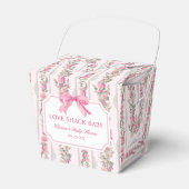 Ballotins Pink Bow Love Shack Baby shower Faveurs (Verso)