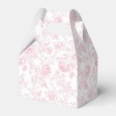 Ballotins Pink Bow toile Floral Anniversaire Ballotin (Arrière)