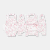 Ballotins Pink Bow toile Floral Anniversaire Ballotin (Déplié)