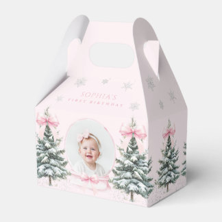 Ballotins Pink Bow Winter ONEderland First Birthday