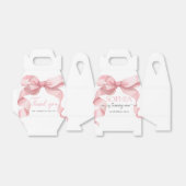 Ballotins Pink Coquette Bow Birthday Party (Déplié)