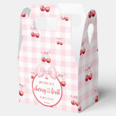 Ballotins Pink Coquette Bow Cherry First Birthday Party (Ouvert)