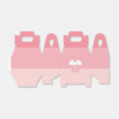 Ballotins Pink Cupcake Ombre Stripes (Déplié)
