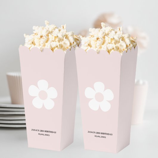 Ballotins Pink Daisy Anniversaire Popcorn