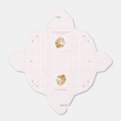 Ballotins Pink En vichy Beatrix Potter Baby shower Favoriser (Déplié)