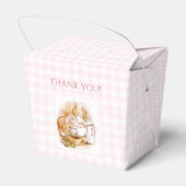Ballotins Pink En vichy Beatrix Potter Baby shower Favoriser (Arrière)