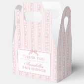 Ballotins Pink Fancy Floral Baby Shower Gable Favor (Ouvrir)