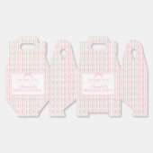 Ballotins Pink Fancy Floral Birthday Party Gable Favor (Déplié)