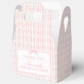 Ballotins Pink Fancy Floral Birthday Party Gable Favor (Ouvrir)