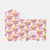 Ballotins Pink Floral 25th Wedding Anniversary  (Déplié)