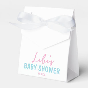Ballotins Pink Floral Bunny Girl Baby shower personnalisé
