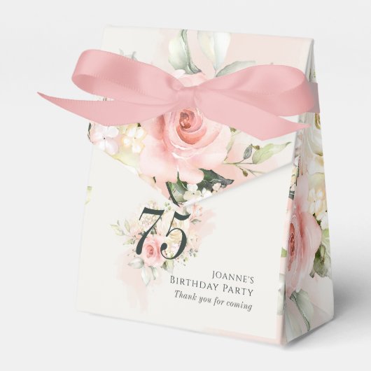 Ballotins Pink Floral Eucalyptus 75ème anniversaire de la fê (Verso)
