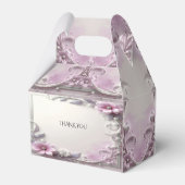 Ballotins Pink Floral Frame Favor Box (Arrière)