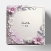 Ballotins Pink Floral Frame Favor Box (Haut)