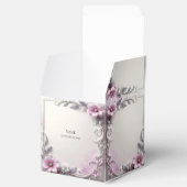Ballotins Pink Floral Frame Favor Box (Ouvert)