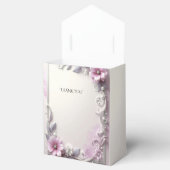 Ballotins Pink Floral Frame Favor Box (Ouvert)