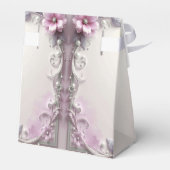 Ballotins Pink Floral Frame Favor Box (Arrière)