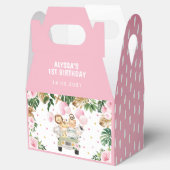 Ballotins Pink Floral Jungle Safari Animaux Fille Anniversai (Ouvert)
