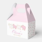 Ballotins Pink Frosted saupoudrer animal Cookie invité d'ann (Arrière)