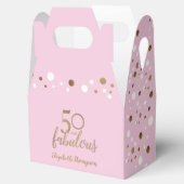 Ballotins Pink Gold 50 & fabuleux boîte d'anniversaire Confe (Ouvert)