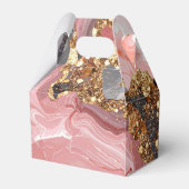 Ballotins Pink, Gray and Gold Marble Agate Birthday Party (Arrière)