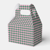 Ballotins Pink Green Gingham Plaid Personalized Christmas (Arrière)