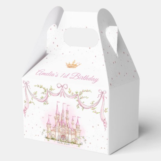 Ballotins Pink Magic Princess Castle Anniversaire Ballotin (Recto)