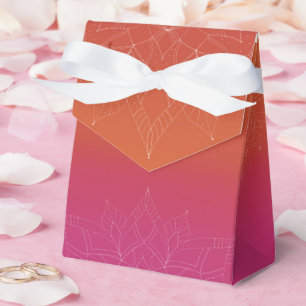 Ballotins Pink & Orange Bright Ombre Mandala Mariage