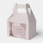 Ballotins Pink Paris Mariage Favoriser Box (Arrière)