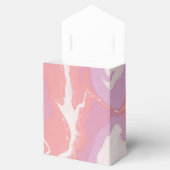 Ballotins Pink Pastel Art Abstrait Mariage Favor Box (Ouvert)