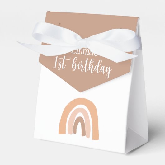 Ballotins Pink Pastel Boho Rainbow 1er anniversaire (Verso)