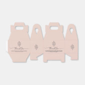 Ballotins Pink Pastel Elegant Boho Botanique Merci (Déplié)