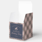 Ballotins Pink Plaid Classic Rocking Horse Birthday (Ouvert)