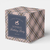 Ballotins Pink Plaid Classic Rocking Horse Birthday (Arrière)