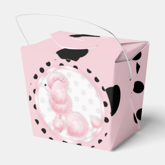 Ballotins Pink Poodle Ballotin de fête d'anniversaire (Arrière)