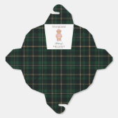 Ballotins Pink Preppy Bear Designer Plaid Baby Shower (Déplié)