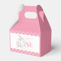 Pink Preppy Citrouille premier anniversaire Ballot
