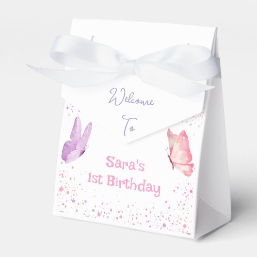 Ballotins Pink Purple Butterfly Birthday (Verso)
