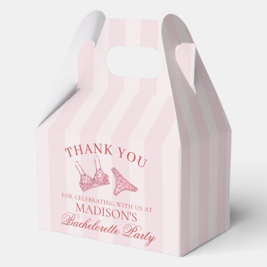 Ballotins Pink & Red Heart Lingerie Bachelorette Party Gable (Verso)