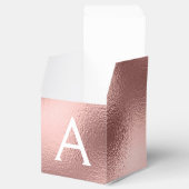 Ballotins Pink Rose Gold Foil & Sparkor Monogramme (Ouvert)