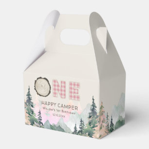 Ballotins Pink Rustic Un Joyeux Camper Anniversaire