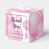 Ballotins PInk soap bulle fille baby shower merci fête (Verso)