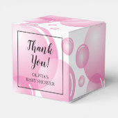 Ballotins PInk soap bulle fille baby shower merci fête (Arrière)