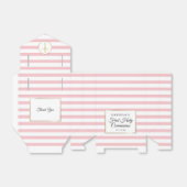 Ballotins Pink Stripe Elegant Or Première Sainte Communion (Déplié)