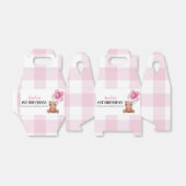 Ballotins Pink Teddy Bear Premier Ballotin de fête d'anniver (Déplié)