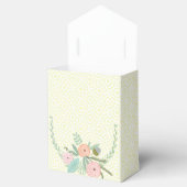 Ballotins Pink Wedding Favor Box Vos Photos Monogram Jaune (Ouvert)