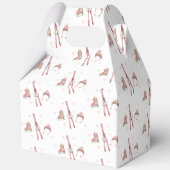 Ballotins Pink Winter Après Bébé Ski Pattern Baby Shower  (Verso)