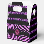 Ballotins Pink Zebra Print et Rhinestone (Ouvert)