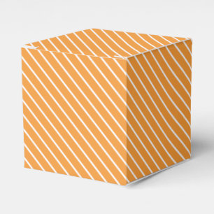 Ballotins Pinstripes diagonales - orange et blanc